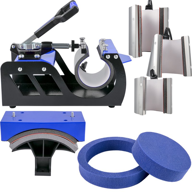 8-in-1 Commercial Heat Press Machine 15x15 Inch Sublimation T-Shirt Mug Cap