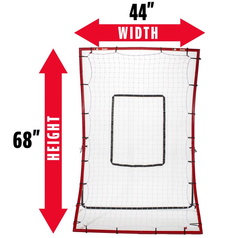 Baseball Pitchback Rebounder Net with Adjustable Angles, 44 Inch