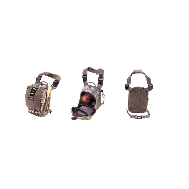 Turkey Hunting Pack with Mossy Oak Obsession Camo - Versatile Waist, Sling, Chest & Thigh Rig