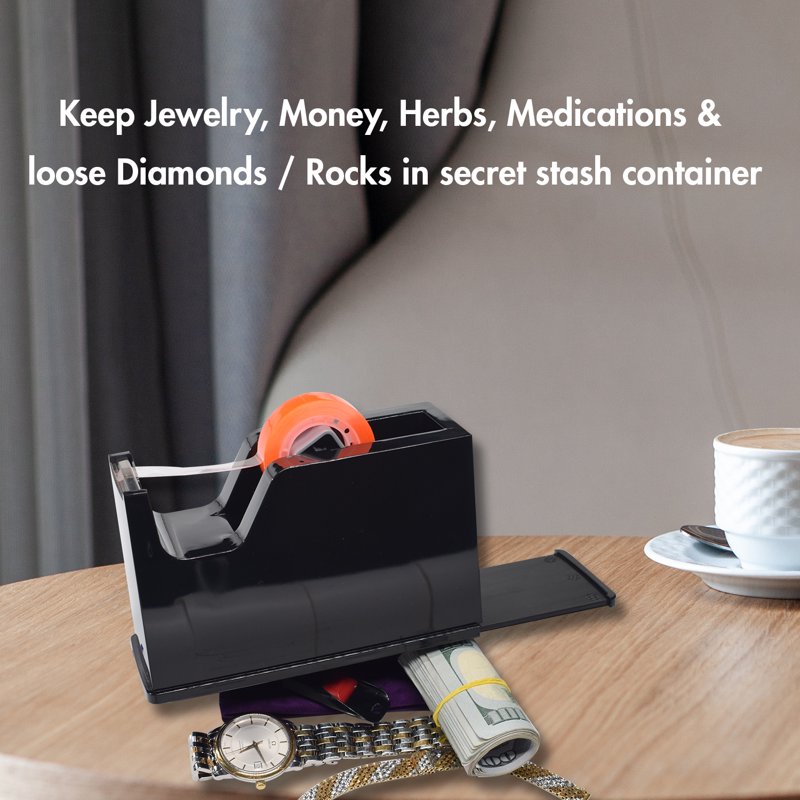 Diversion Safe Tape Dispenser - Hidden Storage for Money Jewelry Herbs
