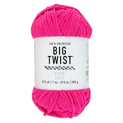 Bulky Polyester Yarn for Knitting & Crochet - Soft Plush Chenille for Blankets & Accessories