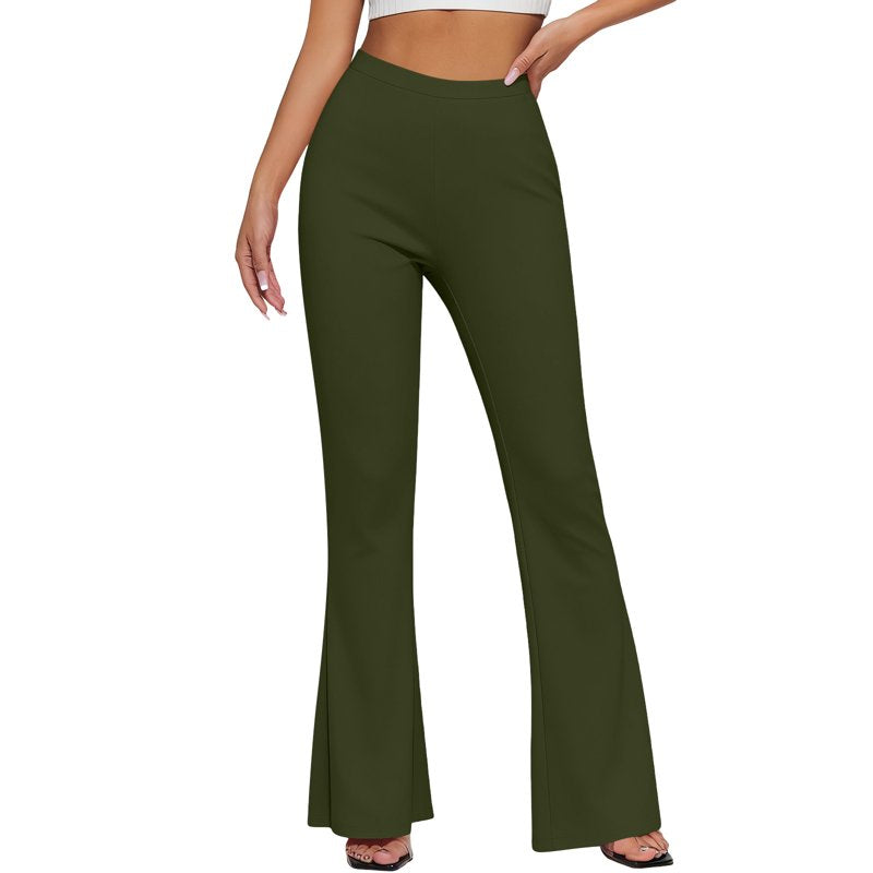 High-Waist Butt Lifting Yoga Pants Women Flare Wide Leg Leggings for Workout & Lounge