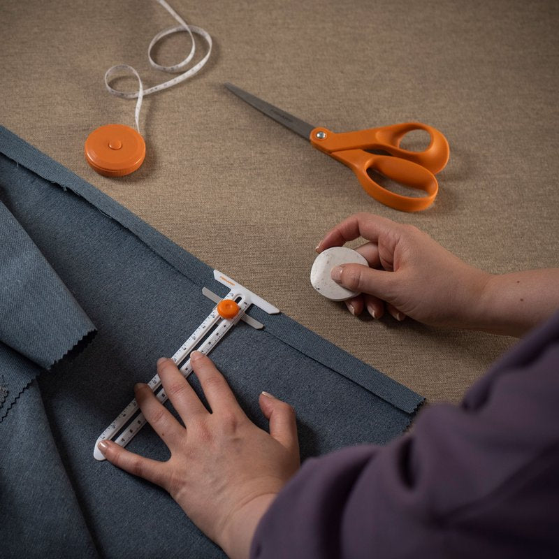 Fiskars Sewing Essentials Kit with Scissors, Thread Snips, Ruler & Tape Measure