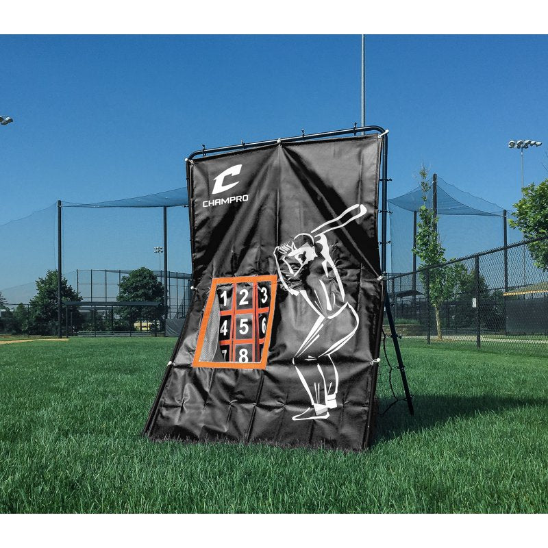 Baseball Rebounder and Virtual Catcher Training Screen - Heavy-Duty Steel Frame