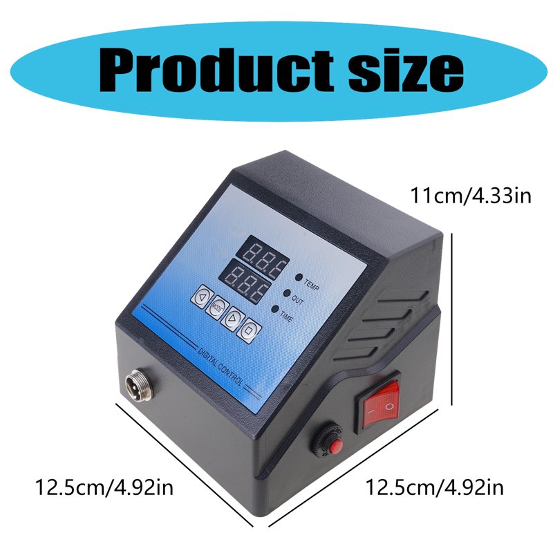 Digital Temperature Control Box 1300W for Heat Transfer Press Machines
