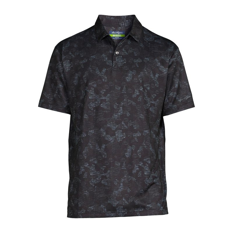 Ben Hogan Camouflage Print Golf Polo Shirt for Men – Short Sleeve, S-5XL, Black, M (Variation)