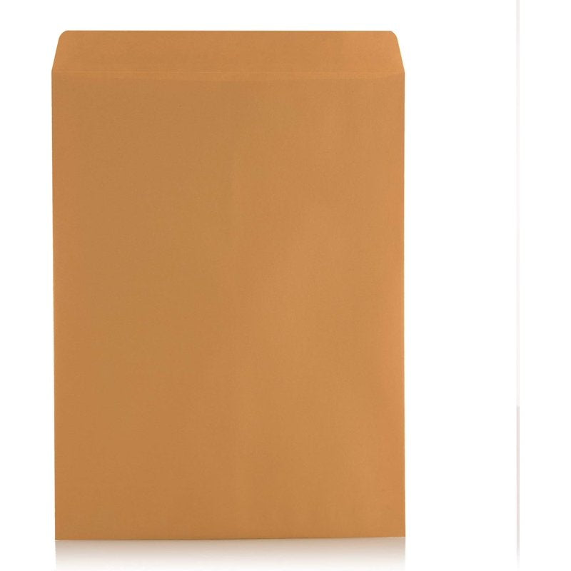 Self-Seal Brown Kraft Security Envelopes 6x9 Inches - Bulk Pack of 100