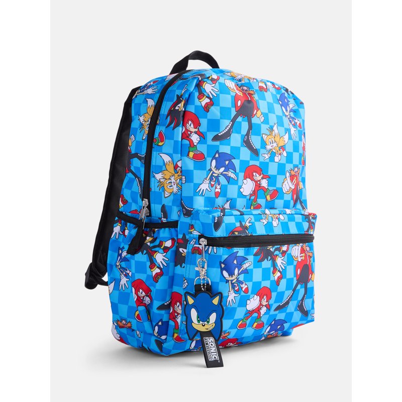 Kids Sonic The Hedgehog 17-Inch Print Backpack - School & Travel