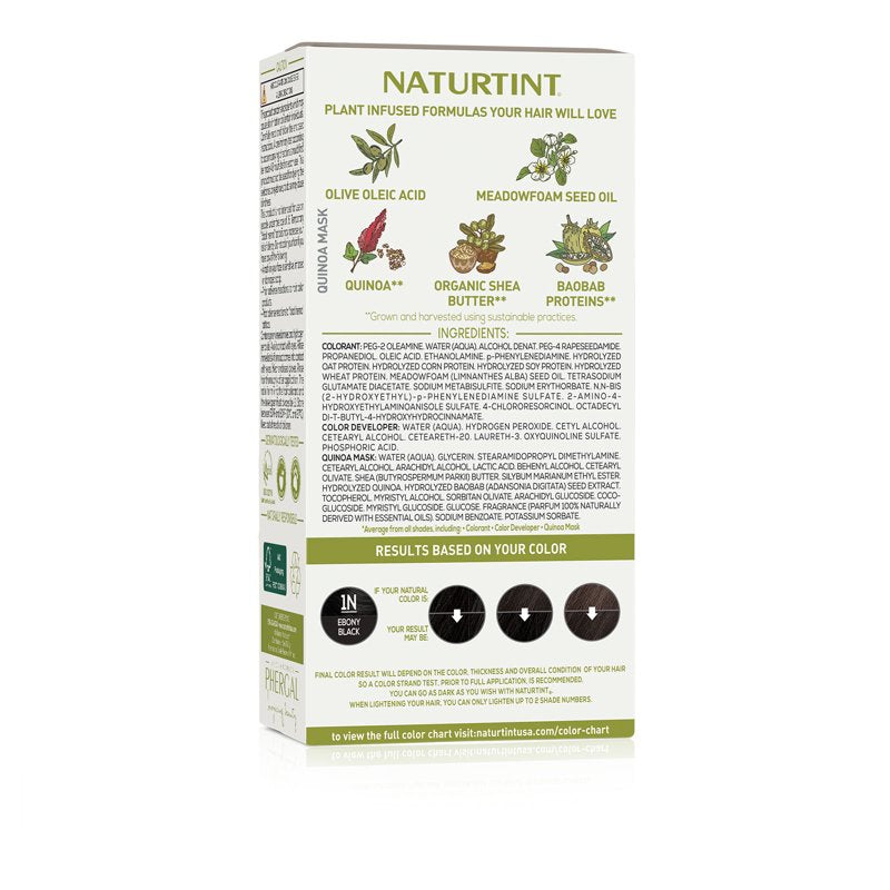 Natural Permanent Hair Color - 6 Pack, Eco-Friendly, Long-Lasting Shades