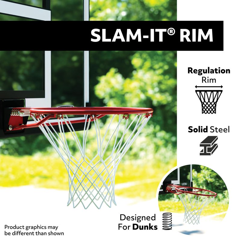 Adjustable Portable Basketball Hoop with 54-Inch Shatterproof Backboard – Outdoor Court System