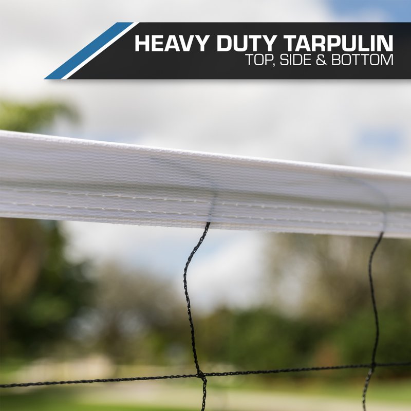 32ft x 3ft Volleyball Net with Heavy-Duty Tarpaulin Top - Indoor & Outdoor Use