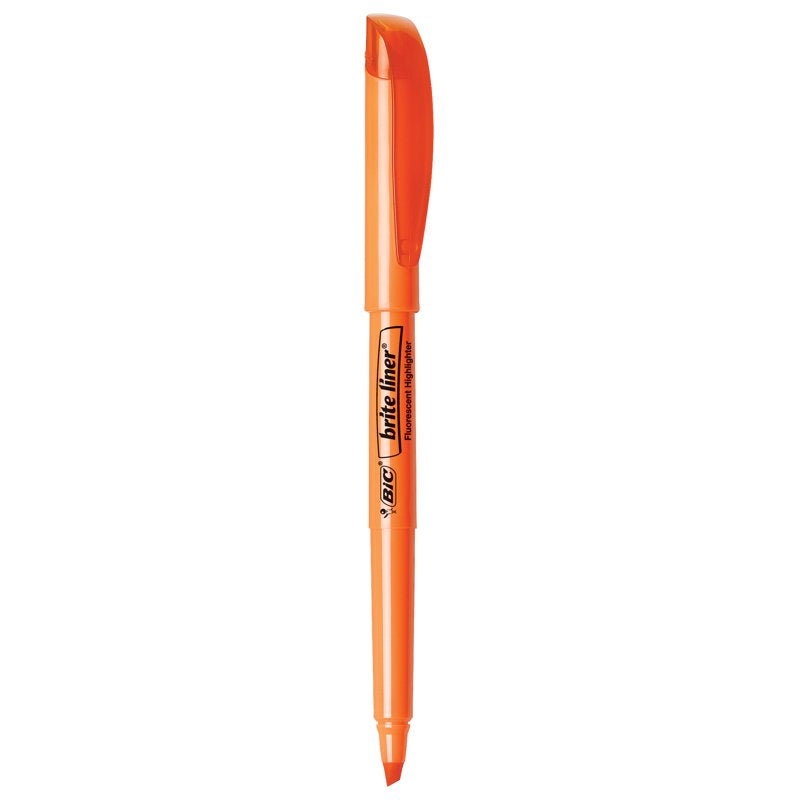 Orange Highlighters Set with Chisel Tip - 12 Pack Bulk Office Supplies