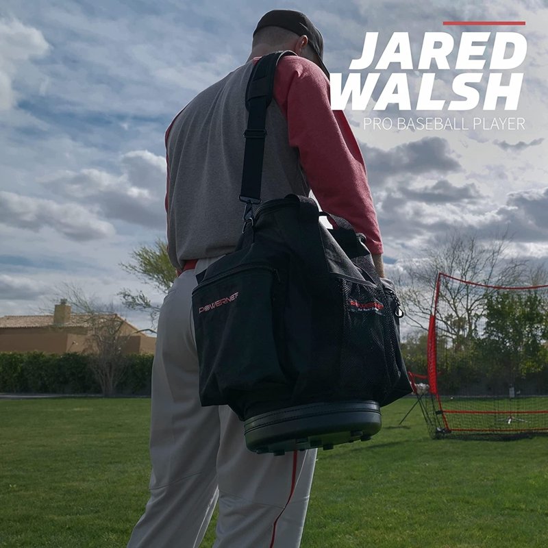 Softball & Baseball Gear Carry Bag with Pockets & Shoulder Strap