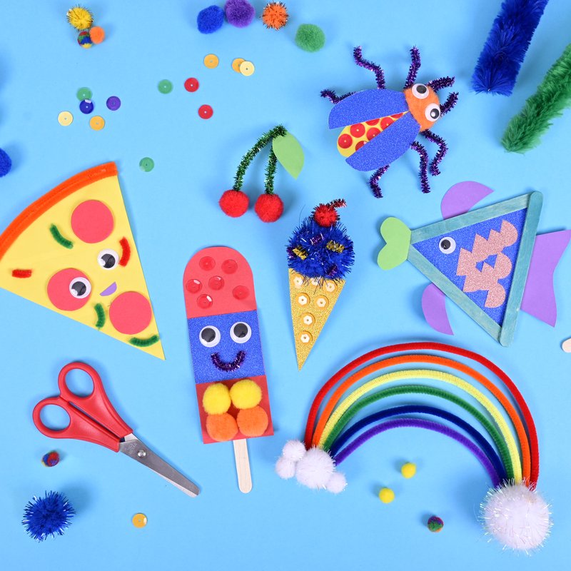 Kids Craft Kit with 700+ Pieces - Art & Craft Supplies for Creative Play