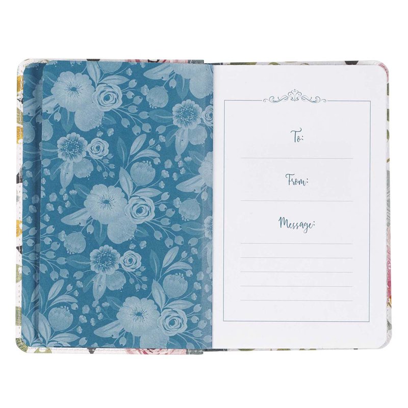 Pocket Bible Devotional for Women Floral Cover - Inspirational Christian Gift