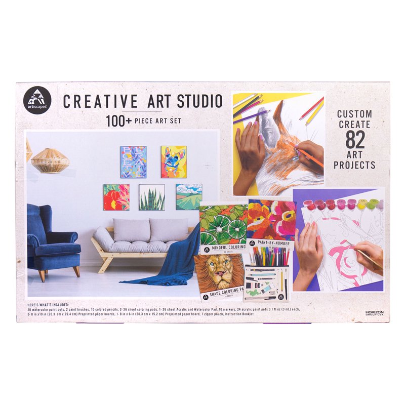 Creative Art Set with 140 Pieces for Kids and Teens - Drawing, Painting & Coloring