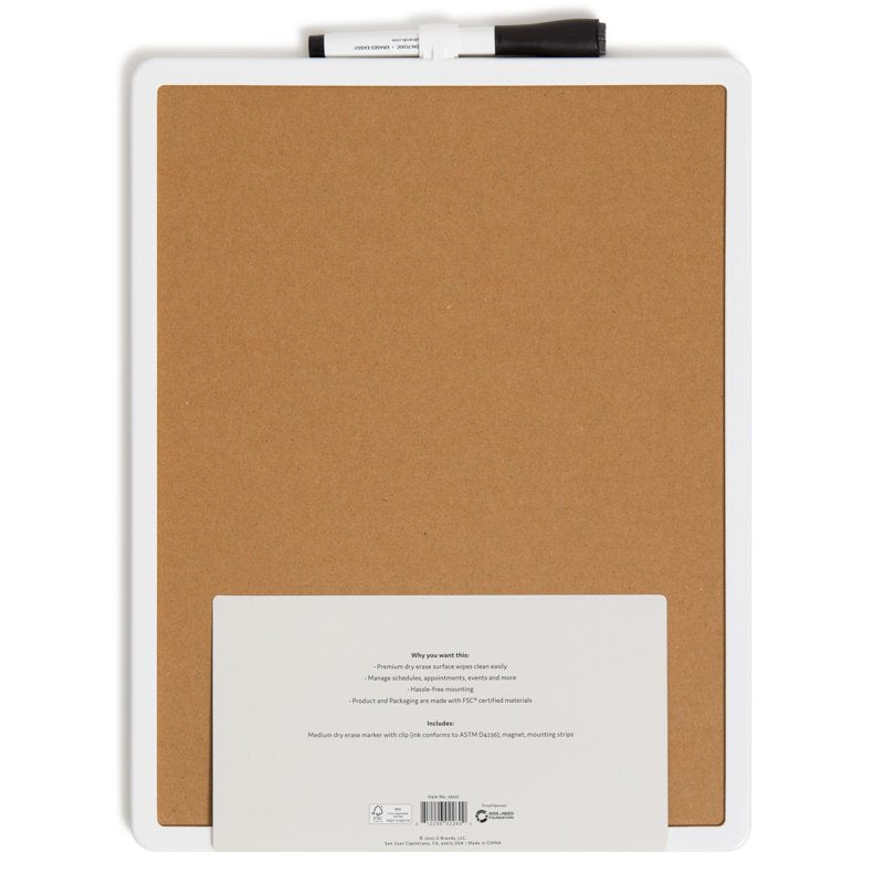 11x14 Magnetic Dry Erase Calendar Whiteboard - Reusable Planning Board