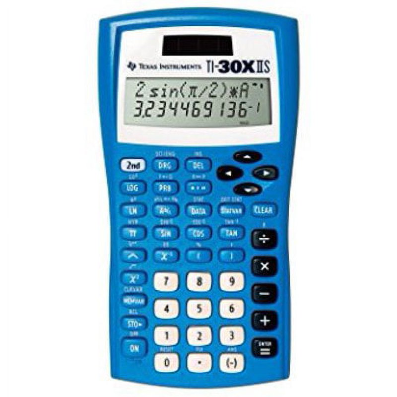 Scientific Calculator with Two-Line Display for Math and Science - Blue