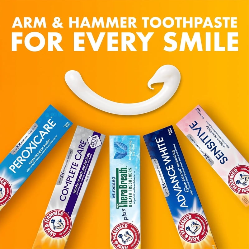 Anticavity Whitening Toothpaste with Fluoride & Fresh Mint - 6 oz, 2 Pack
