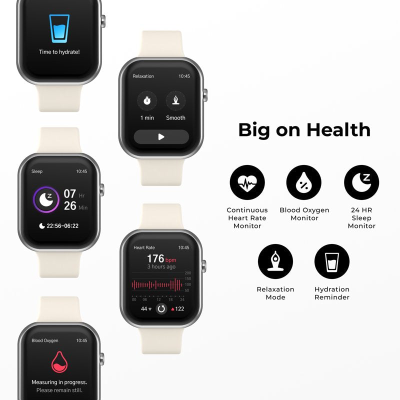 Smartwatch with AMOLED Display, Bluetooth Calling & Fitness Modes
