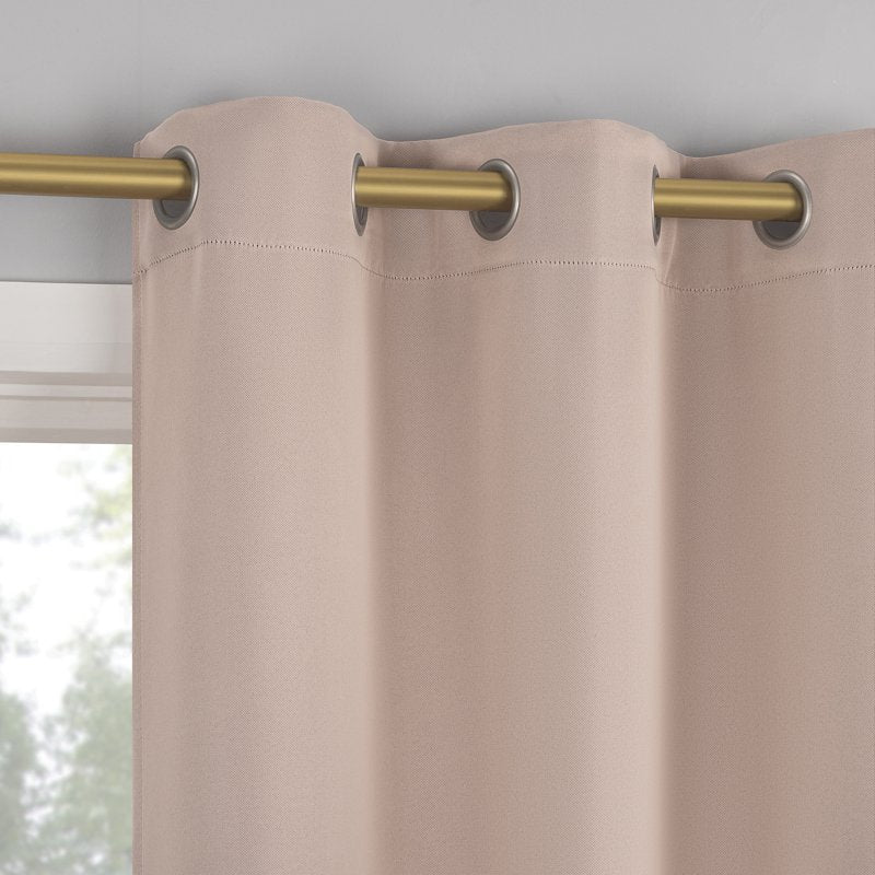 Energy Saving Blackout Curtain Panel Pair - Thermal Insulated Window Treatment