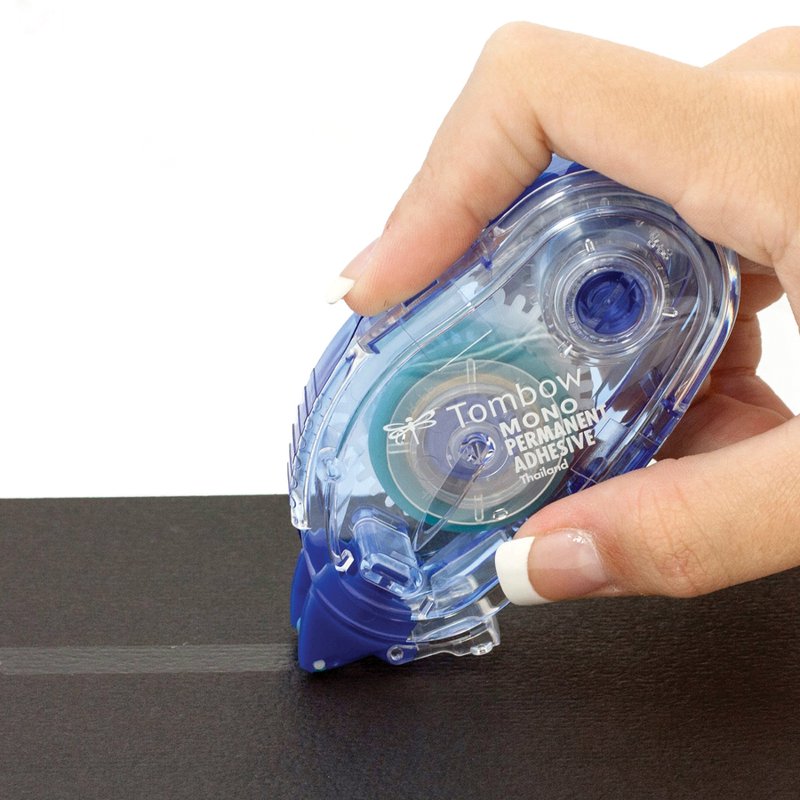 Permanent Adhesive Tape Dispenser 1/3 in. x 472 in. for Crafts & Office