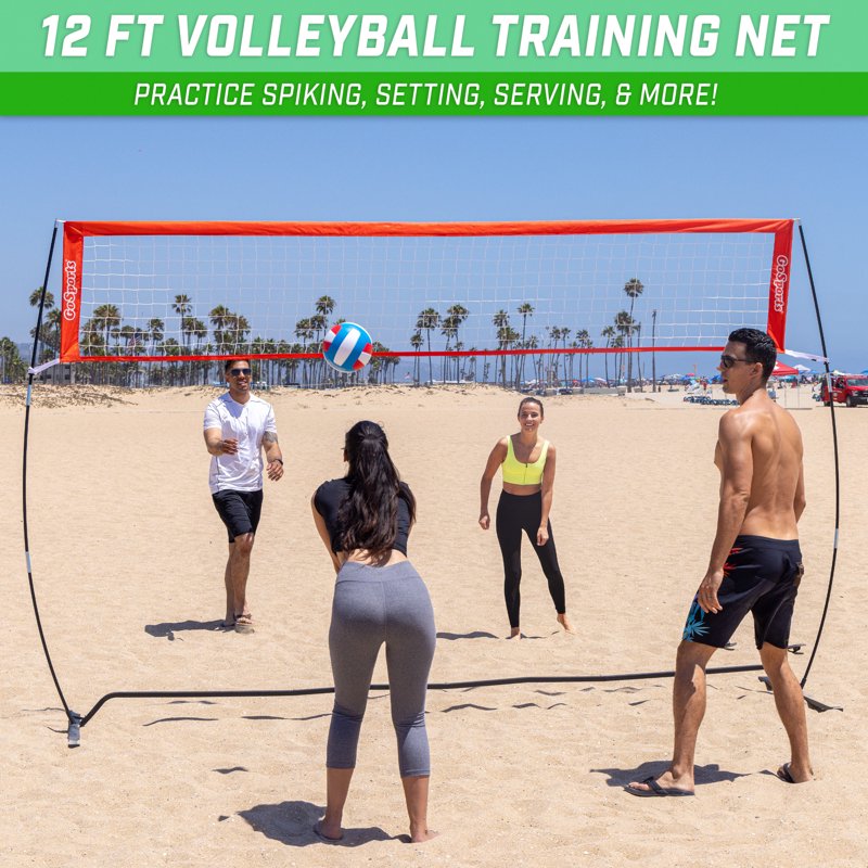 Freestanding Volleyball Training Net - Adjustable Height, Portable for Indoor & Outdoor Use