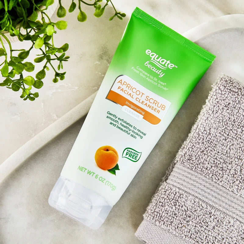 Apricot Facial Scrub Cleanser for Normal to Oily Skin - 6 oz