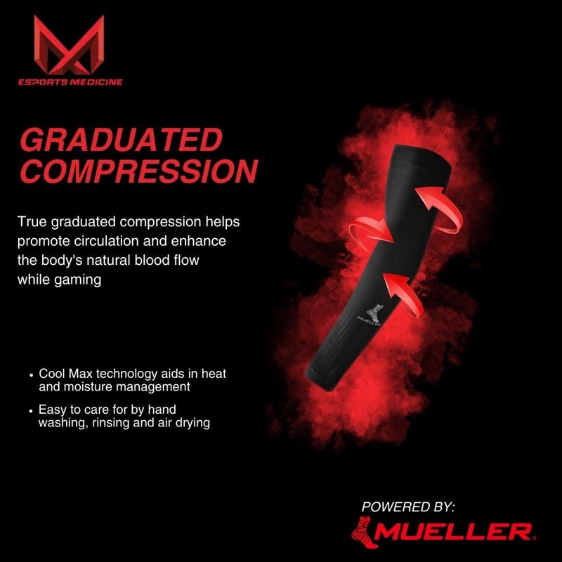 Graduated Compression Gaming Arm Sleeves - Support & Recovery for Esports & Fitness
