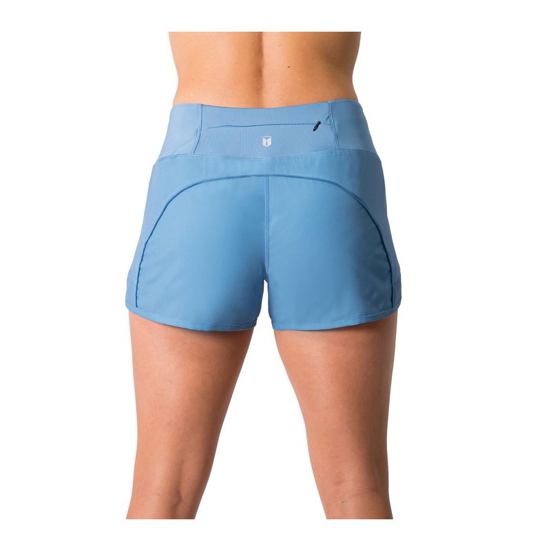 Women's Athletic Running Shorts with Mesh Liner & Zip Pocket - Lightweight, Quick-Dry