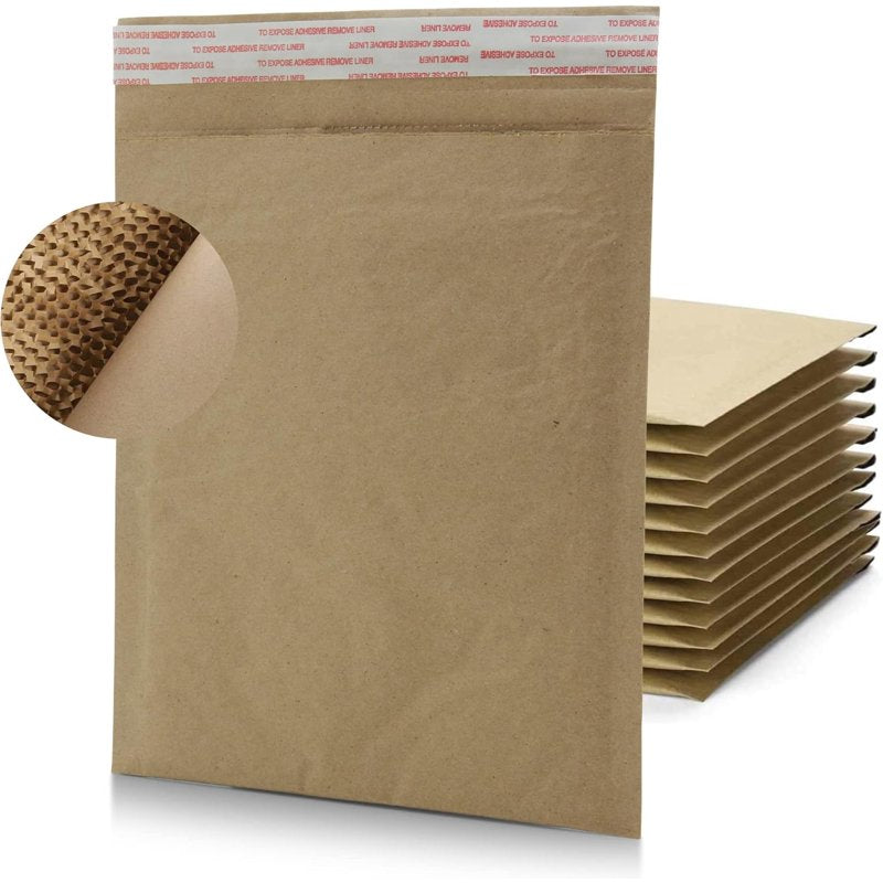 Recyclable Honeycomb Padded Mailers 6x10 Inch Bulk Shipping Envelopes