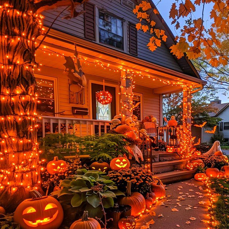 Solar Halloween String Lights 400 LED 151FT Outdoor Waterproof 8 Modes