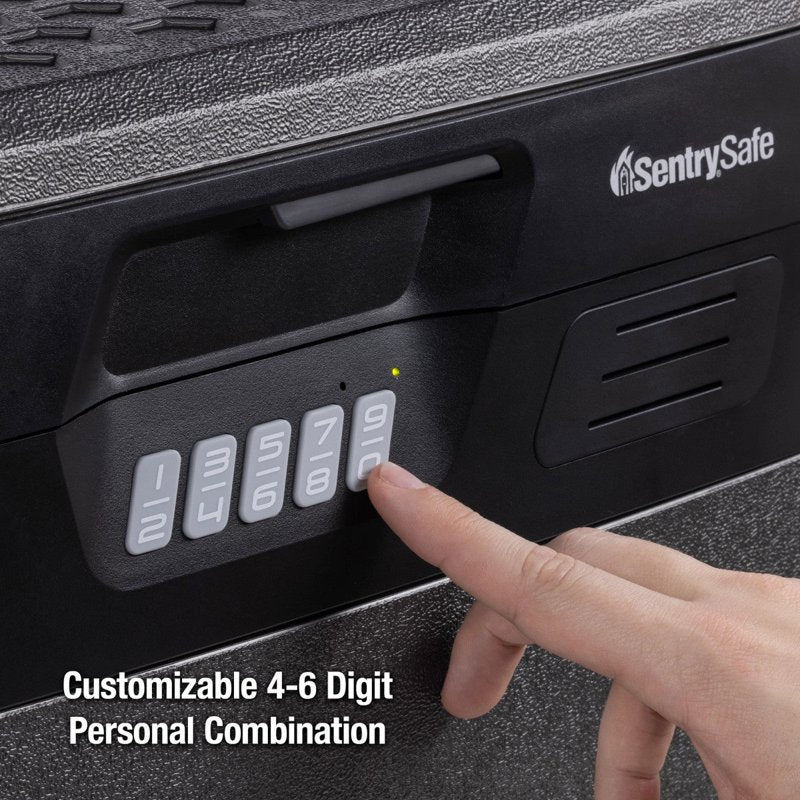 Fire Water Safe File Cabinet with Digital Lock 0.66 Cu Ft Gray