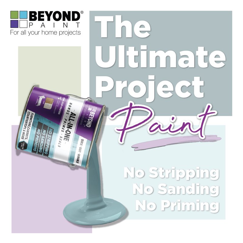 All-in-One Versatile Refinishing Paint - Multiple Colors, 1 Quart