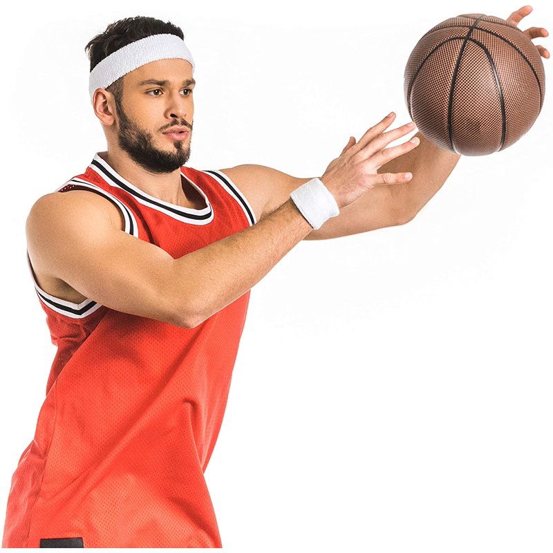 Sports Headbands Pack of 6 - Comfortable Sweatbands for All Sports