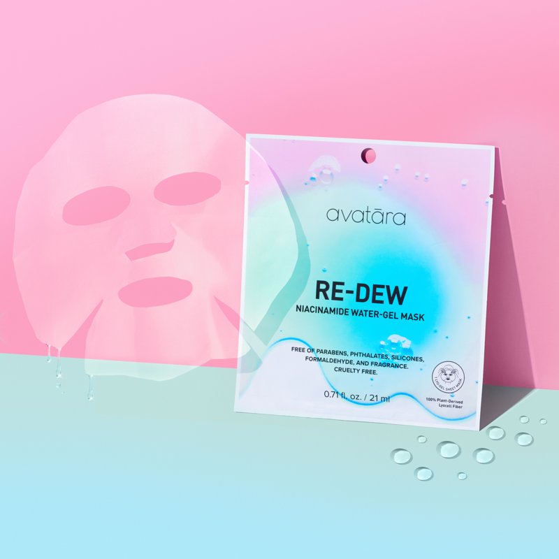 Niacinamide Water-Gel Face Mask for Hydration & Sensitive Skin - 1 Sheet