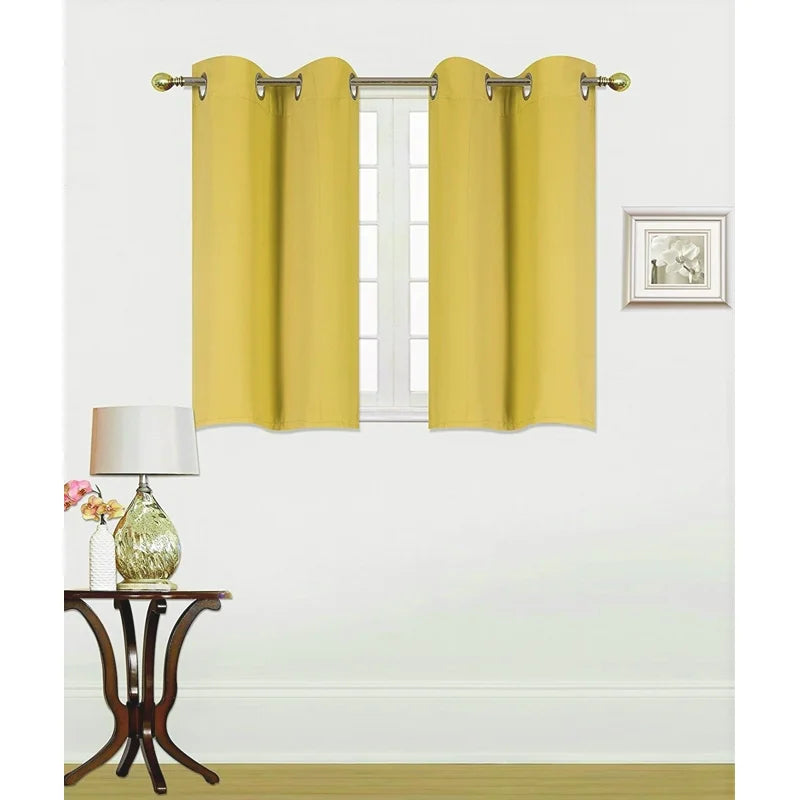Thermal Blackout Window Panel 28x36 Grommet Curtain for Privacy & Energy Saving