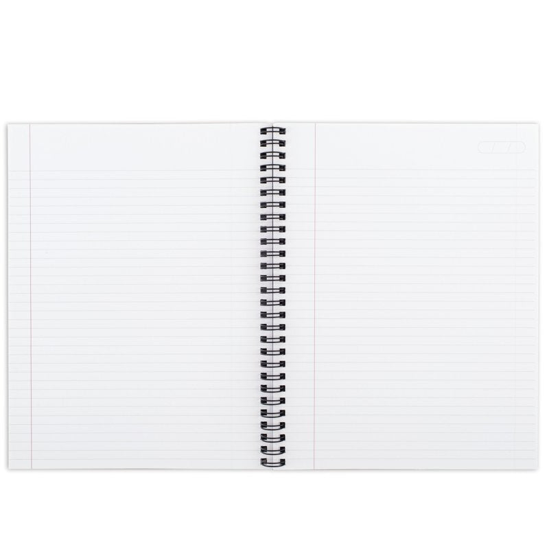 Metallic Business Notebook with Wirebound Cover, 6.5 x 8.25 inches, 80 Sheets