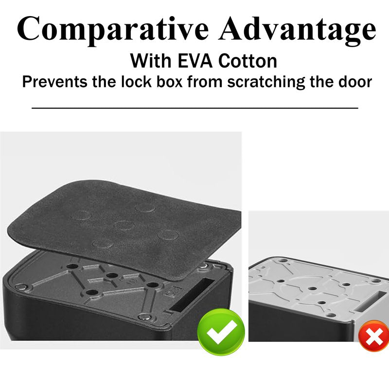 Portable 4-Digit Combination Key Lock Box for Indoor Outdoor Security