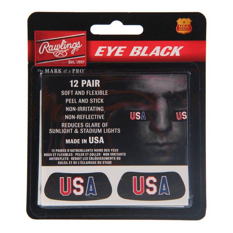 USA Flag Eye Black Sticker for Sports & Athletic Use