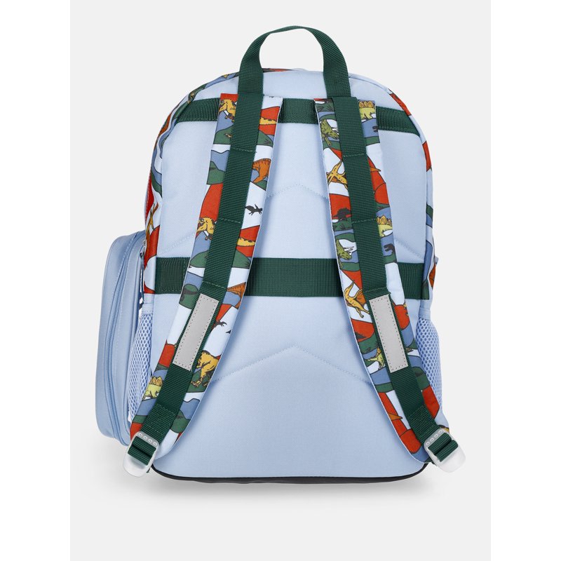 Kids' Dino World Backpack Set with Lunch Tote and Pouch - 17 Inch School Bag