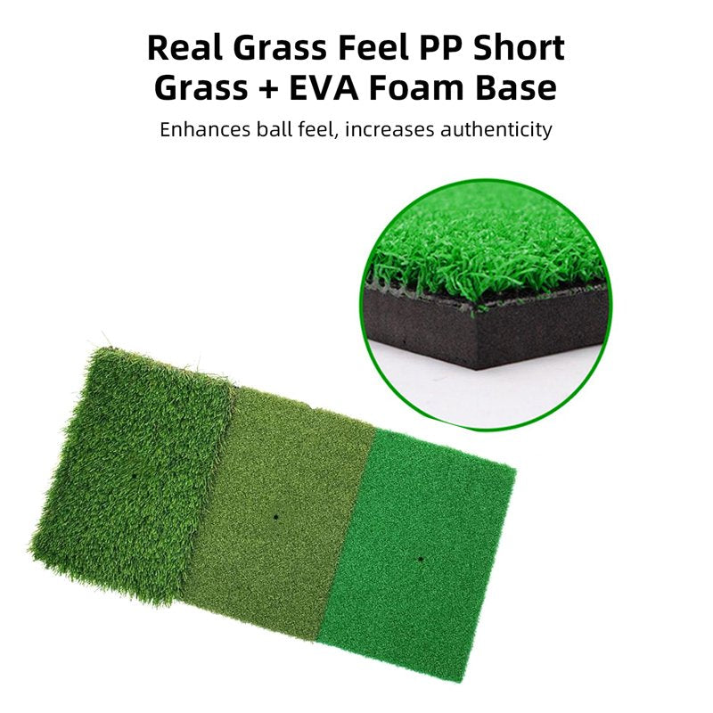 Golf Practice Net with Hitting Mat and 3 Target - Portable Indoor/Outdoor