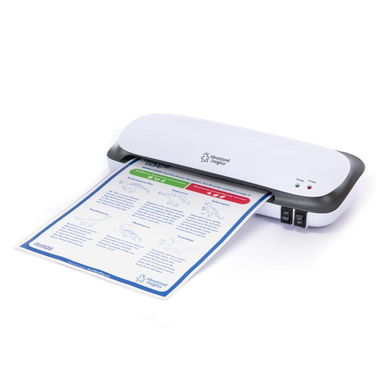 Educational Laminator for Home Office Classroom - Hot & Cold Settings, 8.5x11 Document Size
