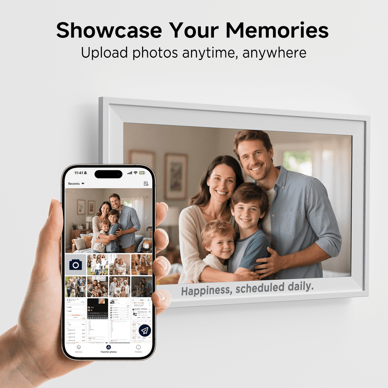 15.6-Inch Digital Calendar Wall Planner & Interactive Chore Chart with Photo Frame