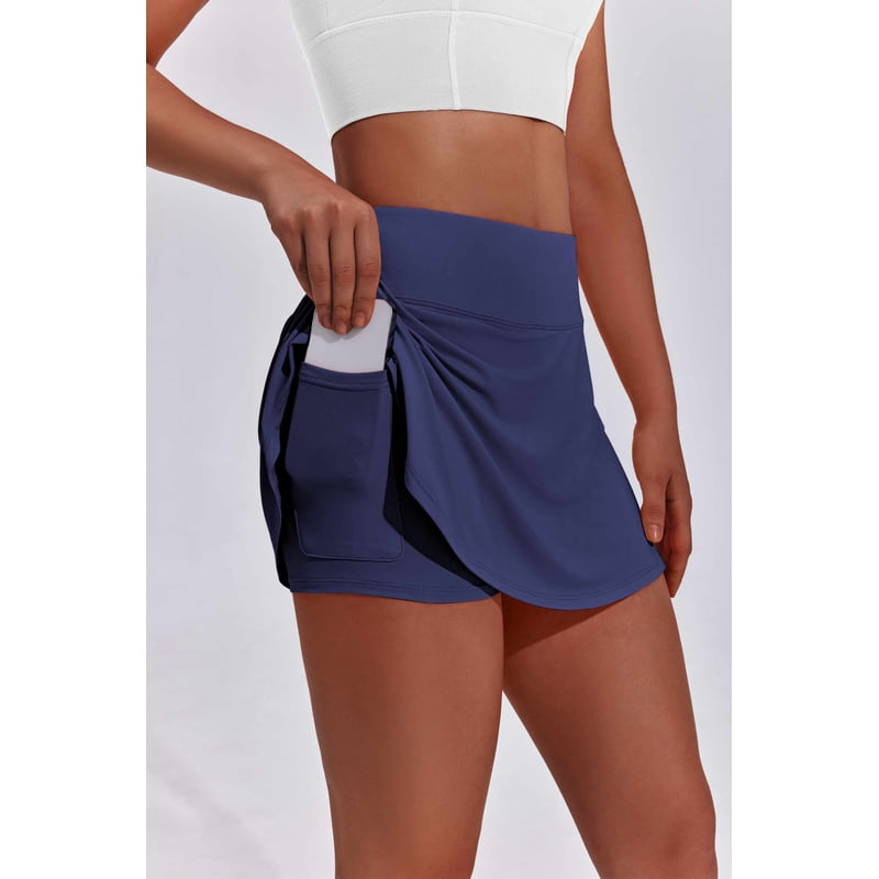 Women's Tennis Skirt High Waist Pleated Athletic Skort with Pockets