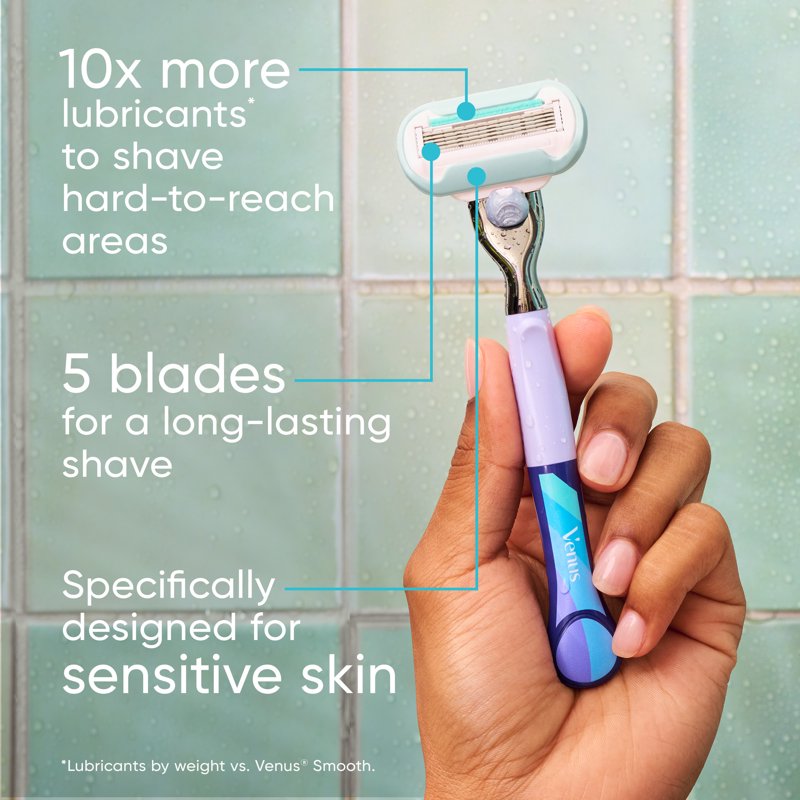 Venus Summer Surf Extra Smooth Sensitive Razor Blade Refills - 6 Count