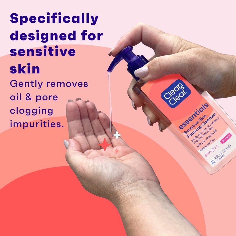 Multipack Oil-Free Facial Cleanser with Pro-Vitamin B5 for Sensitive Skin