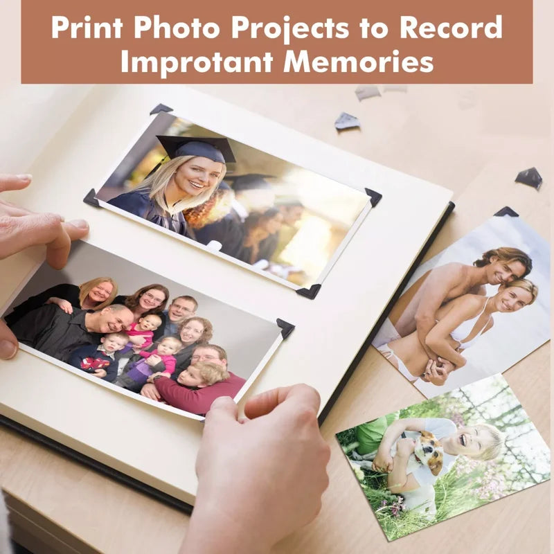 Premium Glossy Photo Paper Pack - Mixed Sizes for Inkjet Printers, 250 Sheets