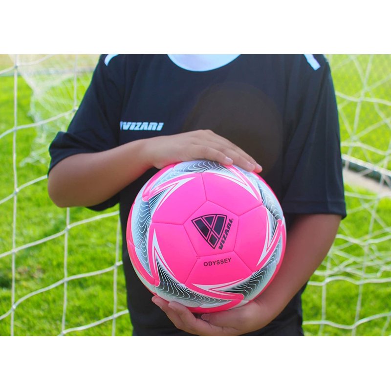 Vizari Odyssey Soccer Ball 3, 4 & 5 - Pink Variation 5 Pack