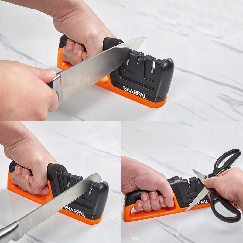 Sharpal 206N 3-in-1 Knife & Scissors Sharpener - 3-In-1 Fashion Version